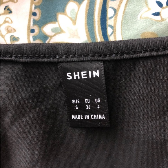 Statement sleeves black bodysuit size Small - Picture 3 of 3